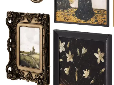 Set of Classical Pictures 002 3D model