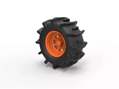 Offroad wheel 34 3D print model