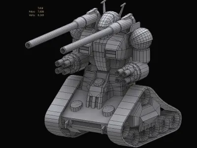Gundam EF RX75 Guntank model 3D model