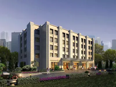 3Dmax fashion city commercial square building 78 3D model