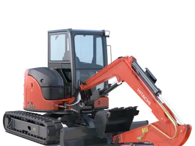 Mini Excavator Hitachi ZX55U 3D model