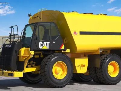 CAT 775 Water Truck 3D model