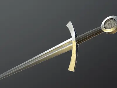 Medieval Sword Low-poly 3D model order