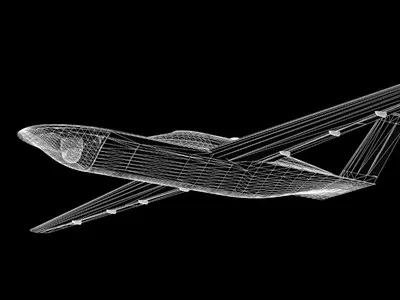 SciFi Drone Bomber 3D model