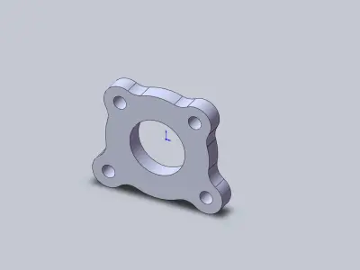 Flange AUDI turbo KKK  Free 3D model