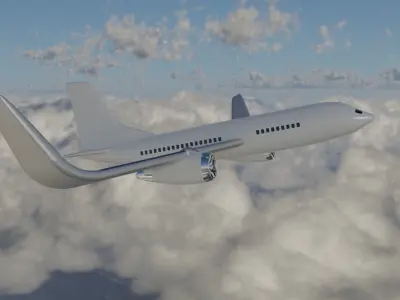 Airplane 3D model 6