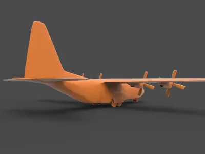 C-130 Hercules 3D print model