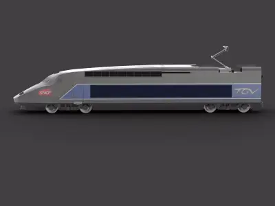 TGV Locomotive 3D model