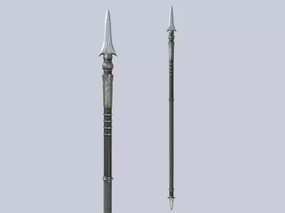 Dark spear Low-poly 3D model get