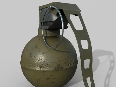 Grenade M67 Low-poly 3D model