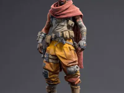 Stylized Cyberpunk Nomads 3D model