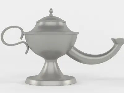 Arabic Oil Lamp 3D model