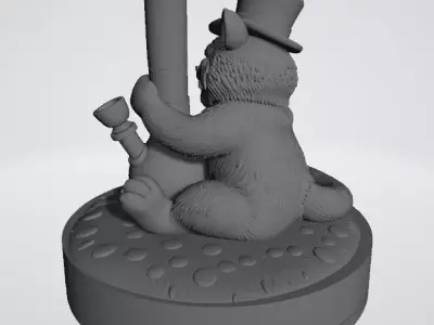 Cheshire Cat Herb Grinder-2-Part Magnetic- MellowVerse 3D print model