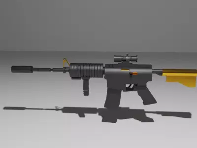 Machine Gun 3D model 15
