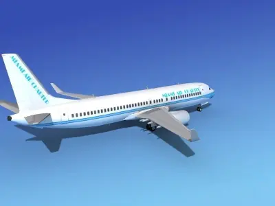 Boeing 737-800 Miami Charter 3D model