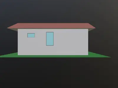 House 1 BedRoom Low-poly 3D model
