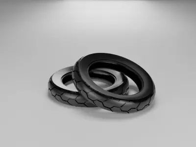 moto tire dv4a highpoly non brand 3D model 3D model