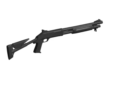 Benelli M4 automatic shotgun 3D model purchase