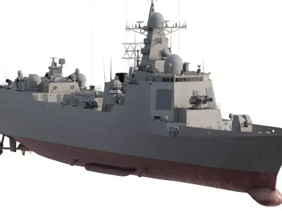 GREEK NAVY MODERN STEALTH DESTROYER 3D model