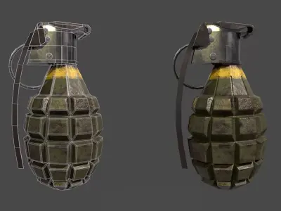MK2 Hand Grenade Low-poly 3D model purchase