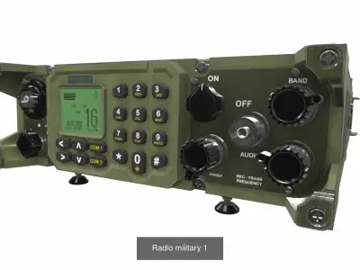 Radio militaries 3D Model Pack