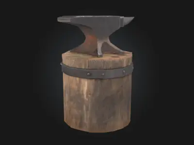 Blacksmiths Stand  The Crafting Corner of Iron and Fire 3D model