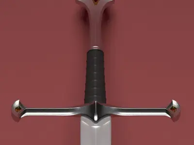 Anduril sword 3D model purchase