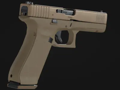 Glock 17 Gen 5 Game Ready Low-poly Low-poly 3D model