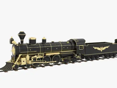 Steam Train Royal 3D model