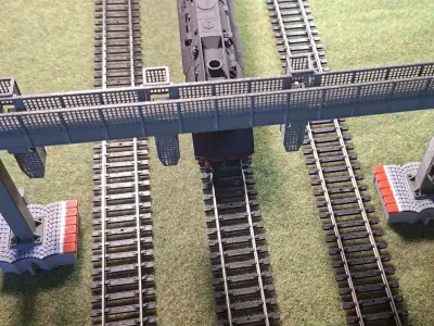 Deutsche Bahn Triple Signal Bridge Mod2 1-87 FDM color 3D print model