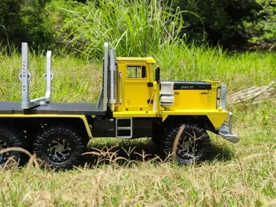 P12 TRX6 logging bed and trailer - 1-10 RC body attachment 3D print model