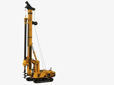 Drilling Rig Game Ready Low-poly 3D model