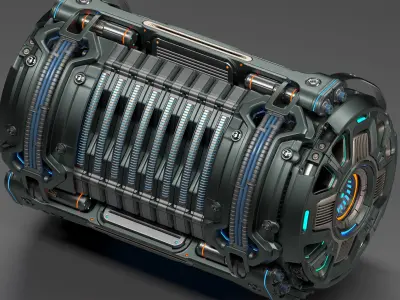 Sci-Fi Element Kitbash 4 of 6 3D model