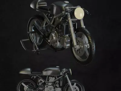 Cafe Racer Free 3D model