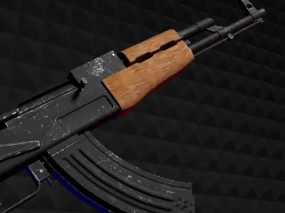 AK-47 Free 3D model buy