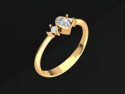 Ring and Earing 3D model