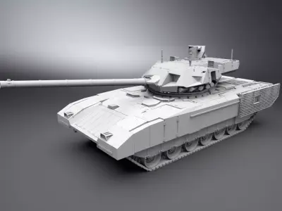 T14 Armata Scale model 3D print model