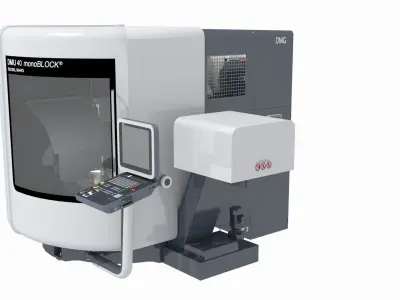 CNC Five axis machining center 3D model