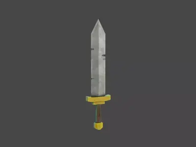 Stylized Medieval Sword 1 Low-poly 3D model
