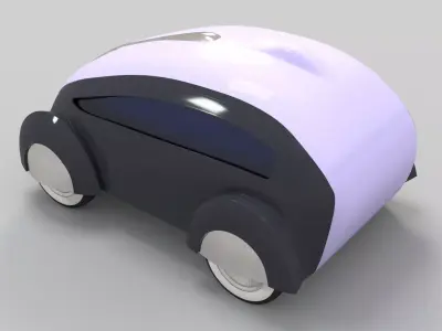  Sci Fi Concept Car Blue  3D model