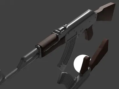 AK47 Rifle 3D model