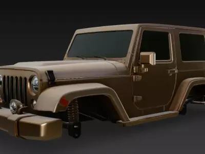 Jeep upper body 3D model V2