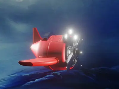 Cartoon plane 3D model 3D model