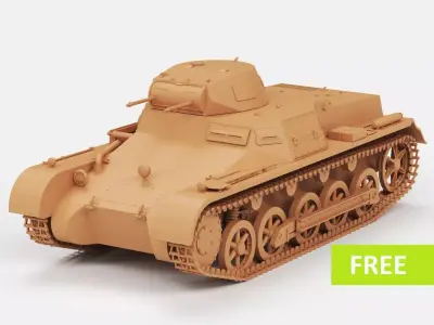 PzKpfw I Ausf B Free 3D print model