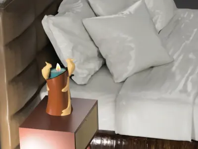 decorative candle holder 3D model purchase