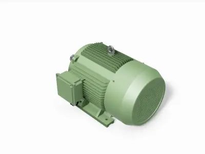 225S B3 Right IEC electric motor - 3D CAD model 3D model