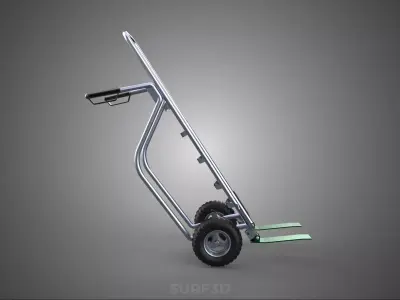 TILT PALLET TRUCKS HANDTRUCK TROLLEY TIP FORK CART LIFTING DOLLY 3D model