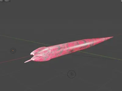 Textured And Modelled Snake 3D model