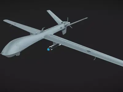 MQ-9 Reaper Low-poly 3D model