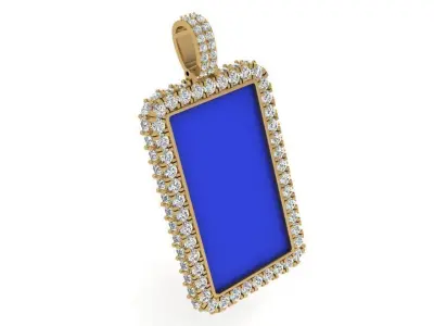 Military Style Halo Pendant 3726 3D print model